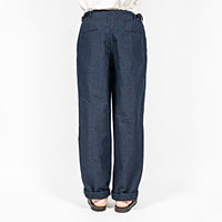WORKERS  FWP Trousers, Indigo Cotton Linen