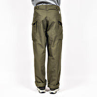 WORKERS  M43 Trousers Mod, OD Herringbone