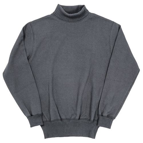 WORKERS Cotton RAF Sweater, Fade Black