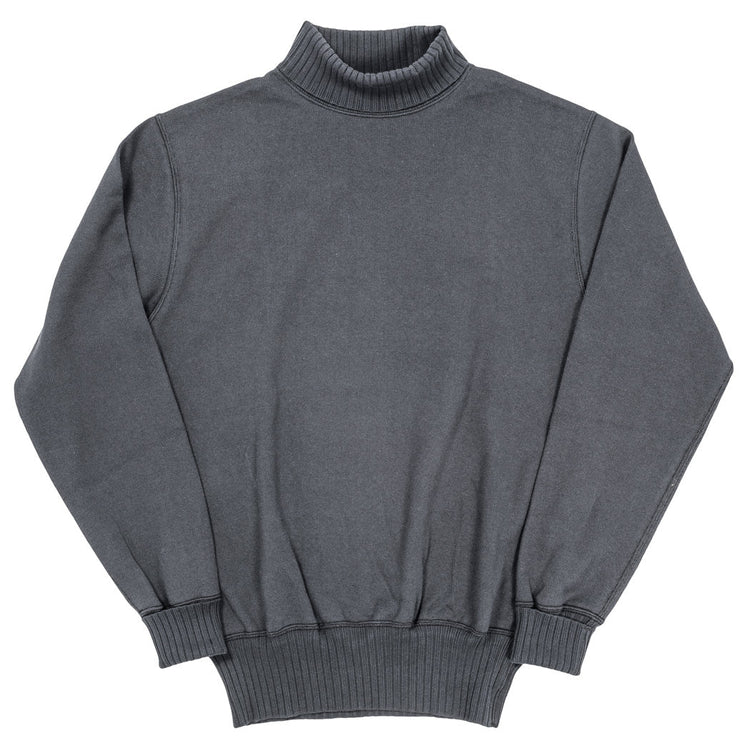 WORKERS Cotton RAF Sweater, Fade Black