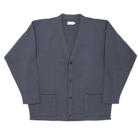 WORKERS  Cotton Relax Cardigan, Fade Black