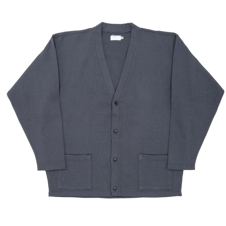 WORKERS  Cotton Relax Cardigan, Fade Black