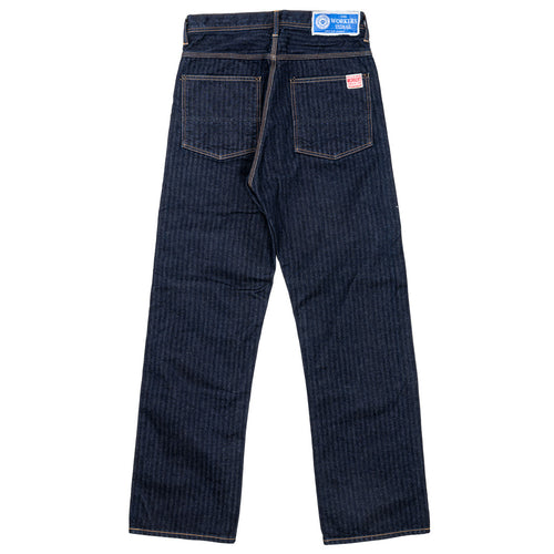 WORKERS  Lot 815 Work Pants, 12 oz, Grey Back Indigo Herringbone