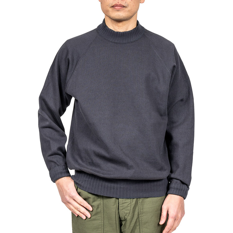WORKERS  Raglan Cotton Swetaer, Fade Black