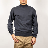 WORKERS Cotton RAF Sweater, Fade Black