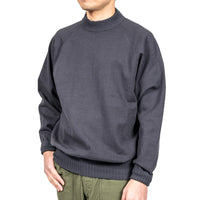 WORKERS  Raglan Cotton Swetaer, Fade Black