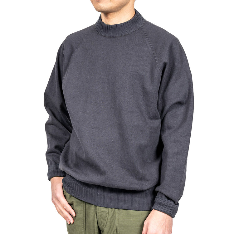 WORKERS  Raglan Cotton Swetaer, Fade Black