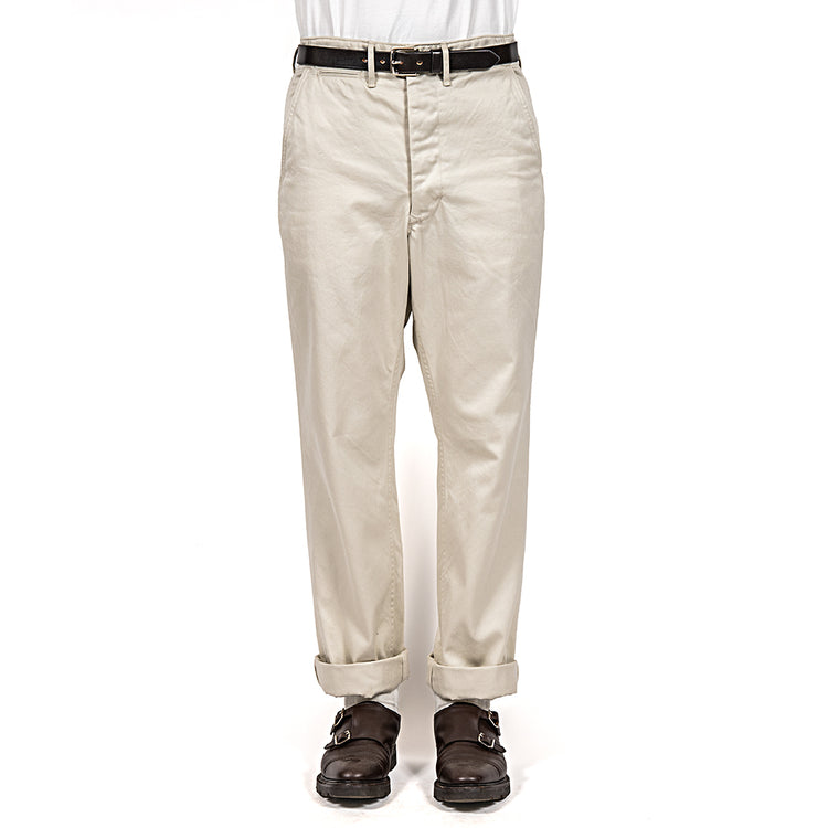 WORKERS  Officer Trousers Regular Type2, Pearl White Chino