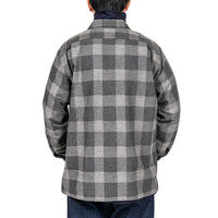 WORKERS  Open Collar Shirt, Cotton Wool Flannel, Check