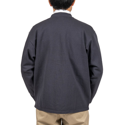 WORKERS  Cotton Relax Cardigan, Fade Black