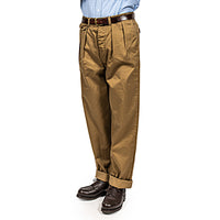 WORKERS  Officer Trousers, 2 Tuck, USMC Khaki,  10oz Chino