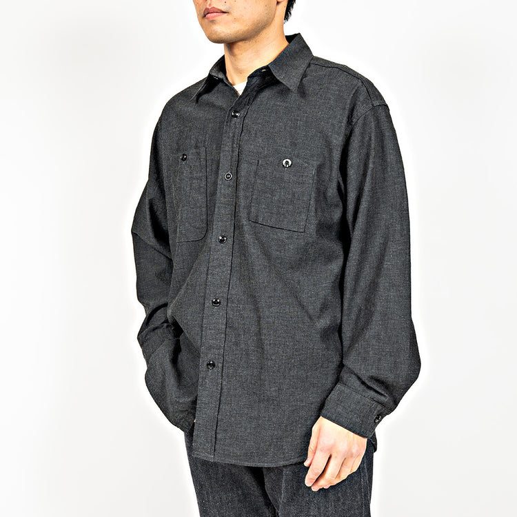 WORKERS  Yama-Poke Work Shirt, Smoky Chambray