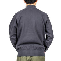 WORKERS  Raglan Cotton Swetaer, Fade Black