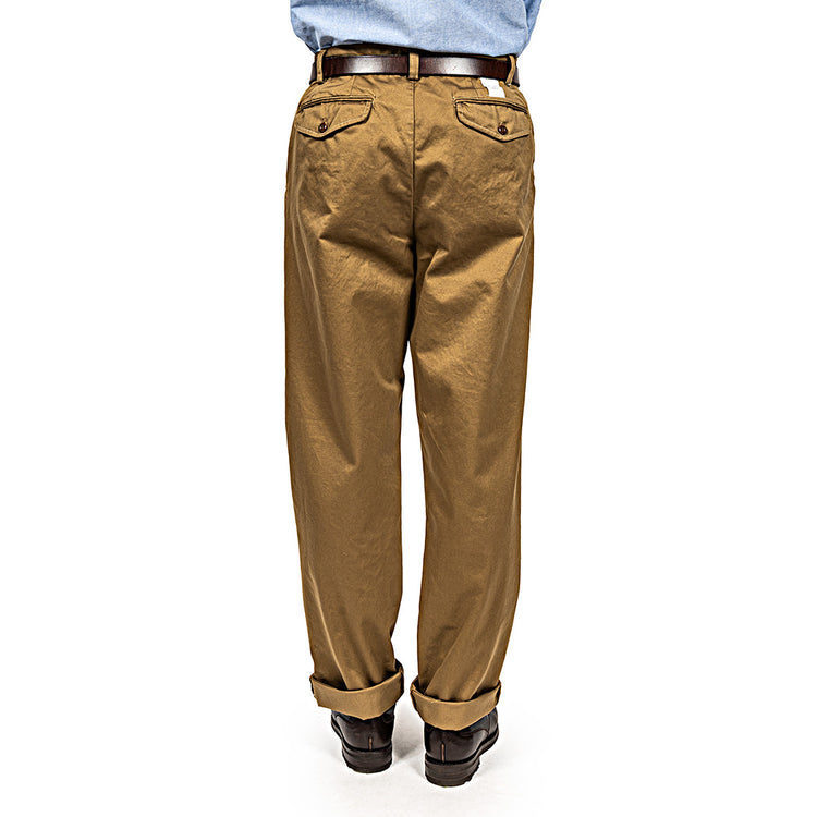 WORKERS  Officer Trousers, 2 Tuck, USMC Khaki,  10oz Chino