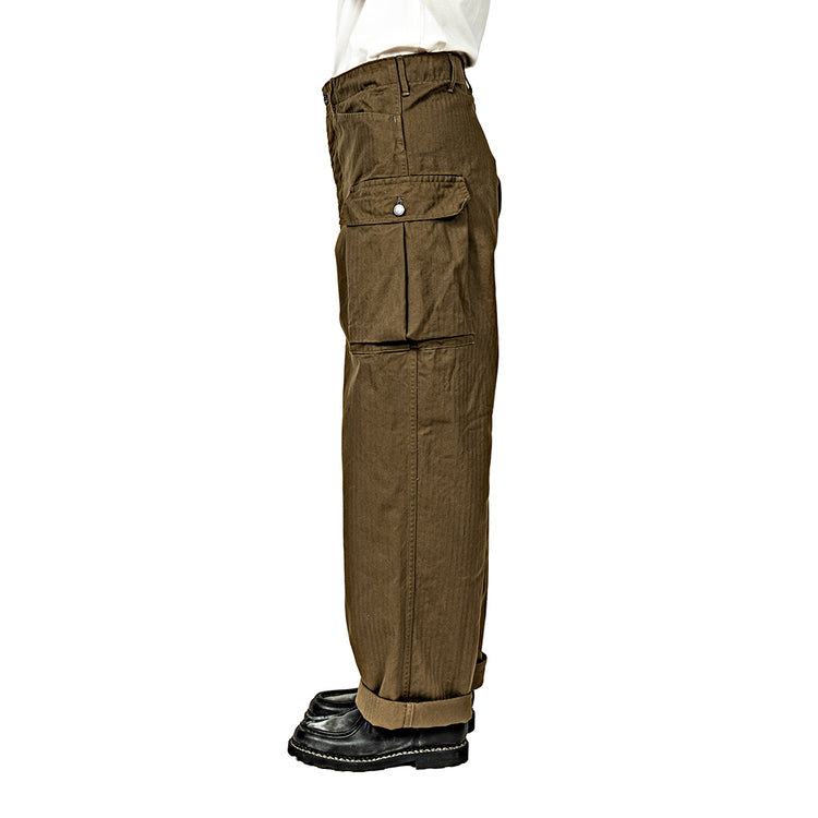WORKERS M43 Trousers Mod, Khaki Herringbone