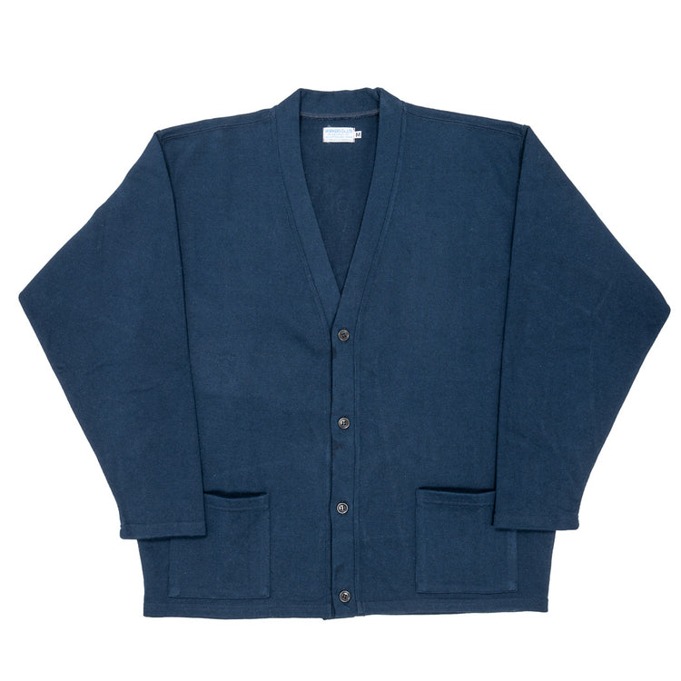WORKERS  Cotton Relax Cardigan, Navy