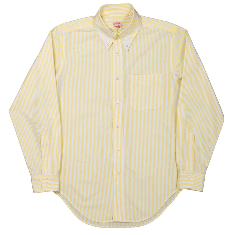 WORKERS  7 Button BD, Stripe OX, Yellow