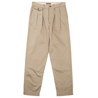 WORKERS  Officer Trousers, 2 Tuck, Khaki No-1, 10oz Chino