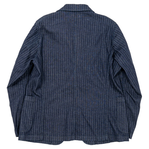 WORKERS  Lounge Jacket, Indigo Herringbone