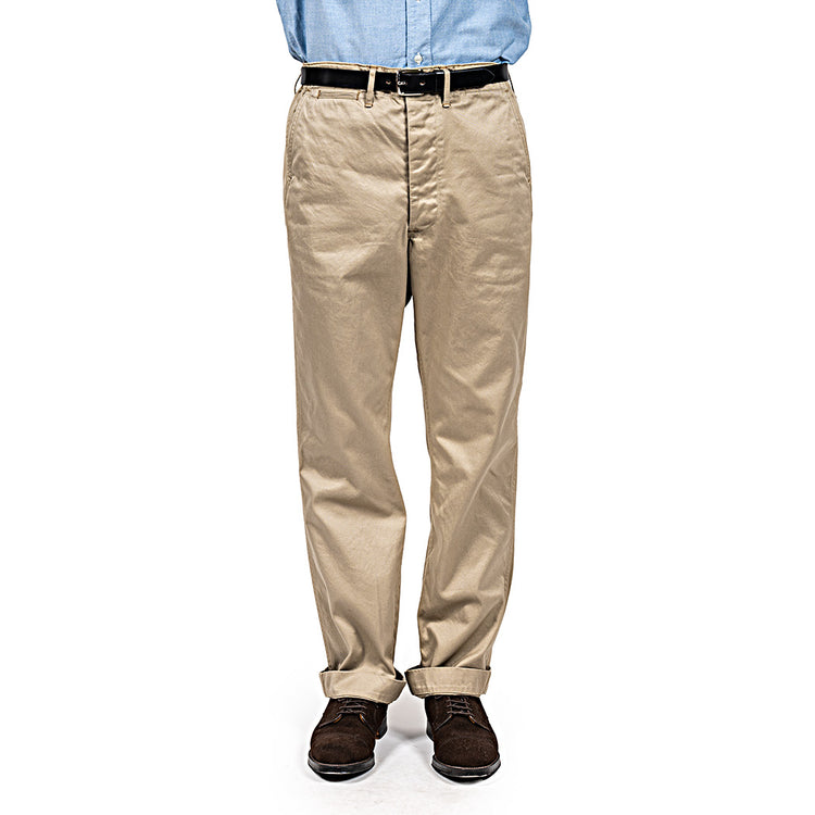 WORKERS  Officer Trousers, Regular Fit  Khaki No-1, 10oz Chino