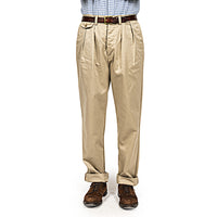 WORKERS  Officer Trousers, 2 Tuck, Khaki No-1, 10oz Chino