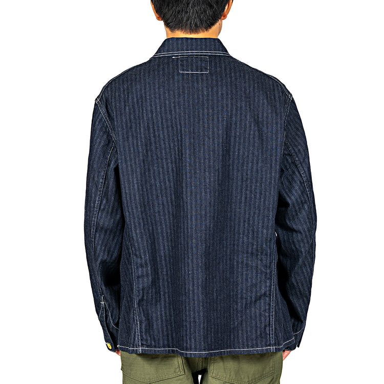 WORKERS QUEEN OF THE ROAD Jacket,10oz Indigo Herringbone