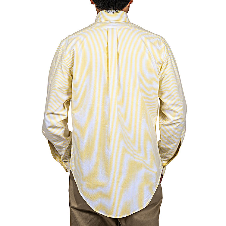 WORKERS  7 Button BD, Stripe OX, Yellow