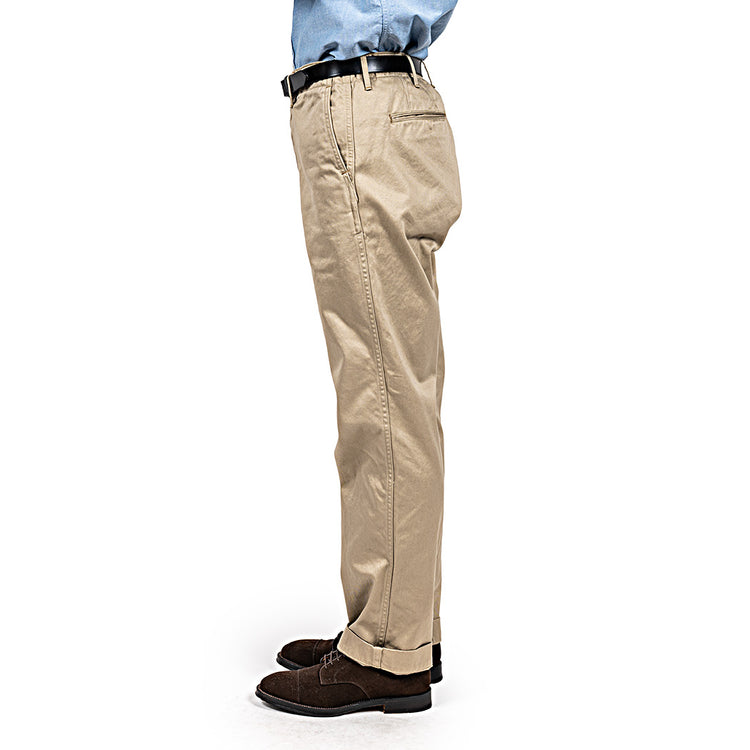 WORKERS  Officer Trousers, Regular Fit  Khaki No-1, 10oz Chino