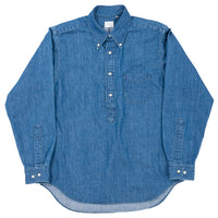 WORKERS  Pullover BD, 7.5 oz Denim, Washed