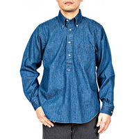 WORKERS  Pullover BD, 7.5 oz Denim, Washed