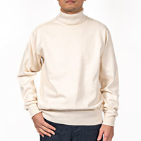 WORKERS Cotton RAF Sweater, White