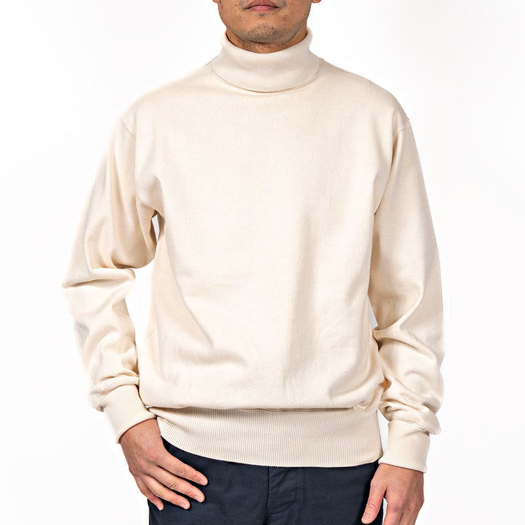 WORKERS Cotton RAF Sweater, White