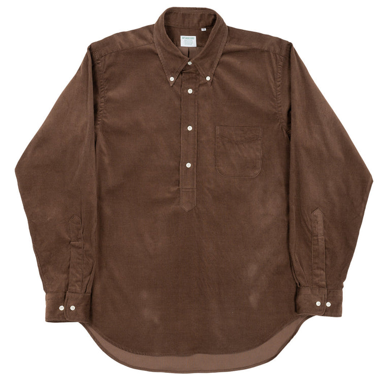 WORKERS Pullover BD, Corduroy, Brown