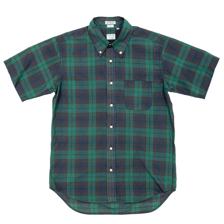 WORKERS  Modified Short Sleeve BD, India Madras, Blackwatch