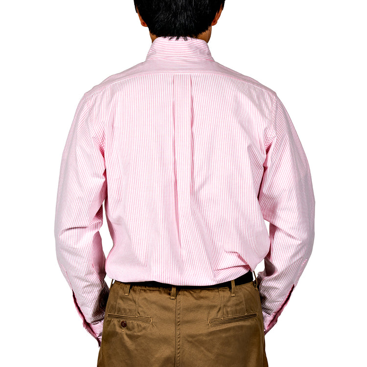 WORKERS  Modified 6 Button BD STRIPE PINK