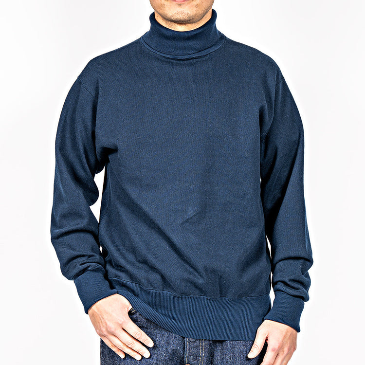 WORKERS Cotton RAF Sweater, Navy