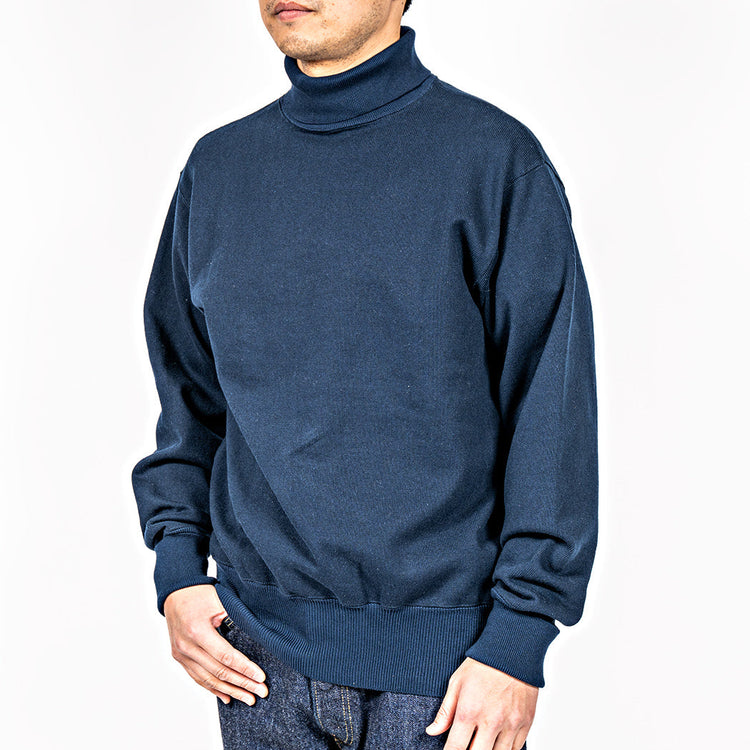 WORKERS Cotton RAF Sweater, Navy