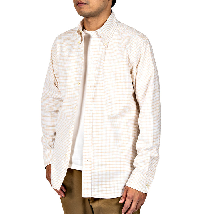 WORKERS  Modified 6 Button BD MATILDA CHECK BEIGE