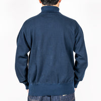 WORKERS Cotton RAF Sweater, Navy