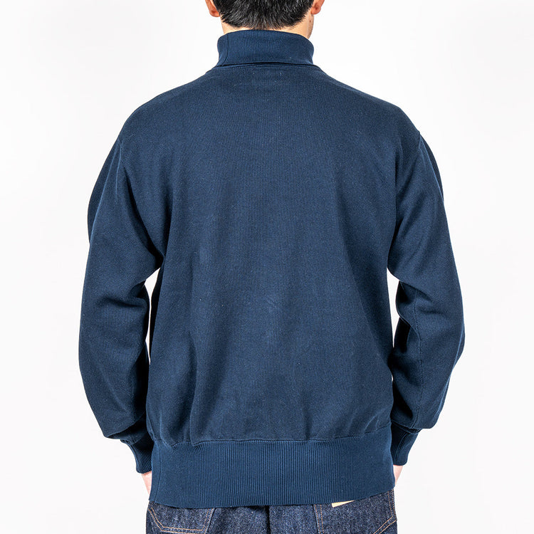 WORKERS Cotton RAF Sweater, Navy