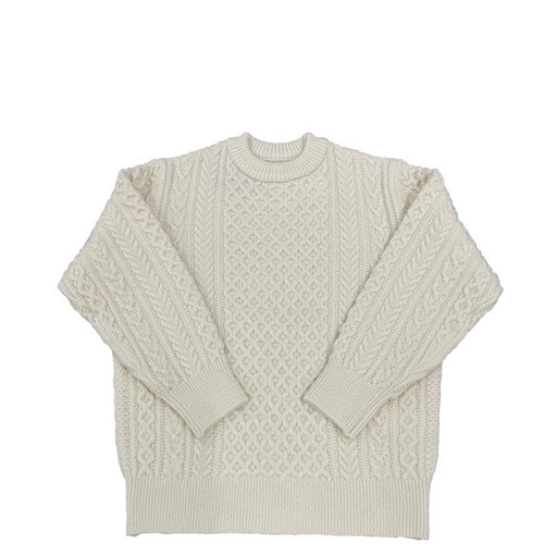 Yonetomi / REBORN WOOL ARAN KNIT P/O