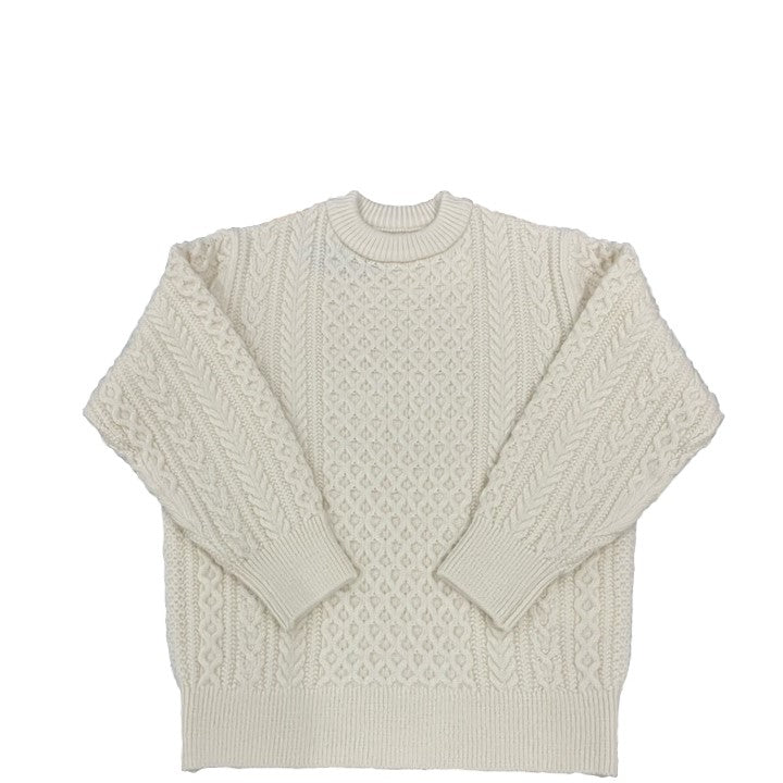 Yonetomi  / REBORN WOOL ARAN KNIT P/O