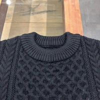 Yonetomi  / REBORN WOOL ARAN KNIT P/O