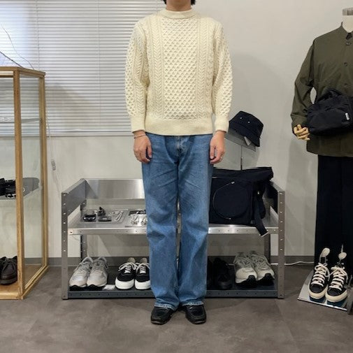 Yonetomi  / REBORN WOOL ARAN KNIT P/O