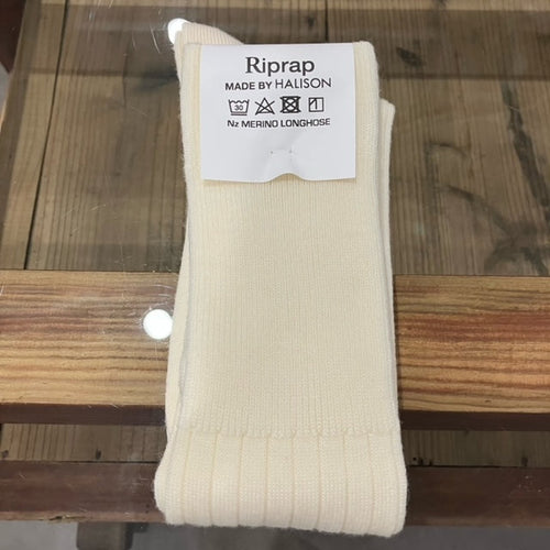 Riprap / NZ MERINO LONG HOSE SOCKS Vol3 WHITE