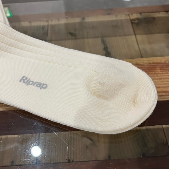 Riprap /  NZ MERINO LONG HOSE SOCKS Vol3 WHITE