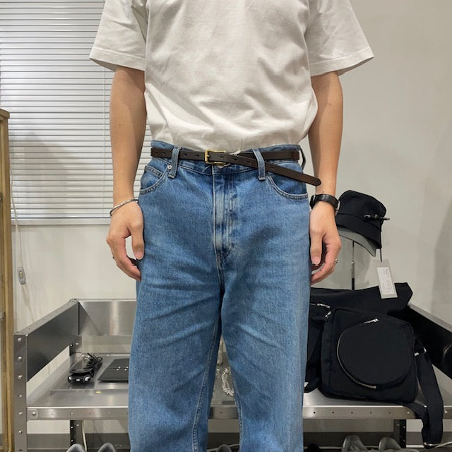 Riprap / PASS THROUGH BELT NARROW (BRITISH SADDLE) DK BROWN