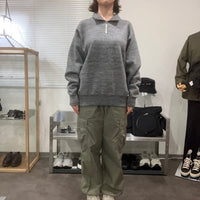 A.G.SPALDING&BROS / HALF ZIP TRAINING SHIRTS L.GRAY