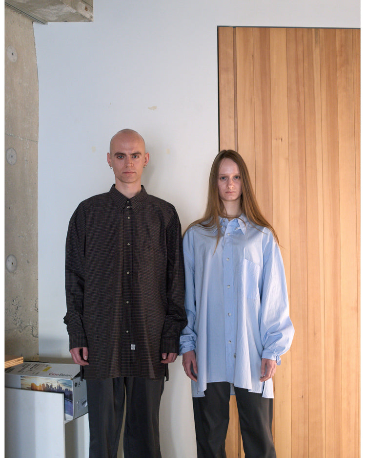 Marvine Pontiak Shirt Makers  MPSM-1914S Tab Collar L/S SH Skyblue