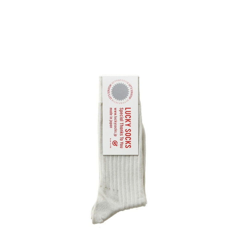 Lucky Socks / Light Rib Socks vol.1 IVORY